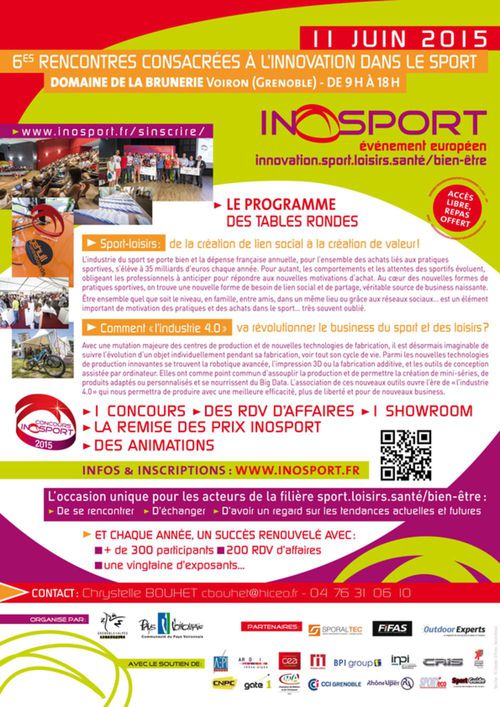 Les inscriptions Inosport 2015 sont ouvertes !