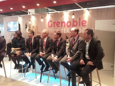 Inauguration du stand Grenoble Territoires