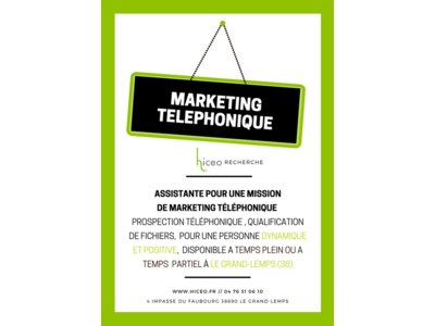 [OFFRE TERMINÉE] Marketing Téléphonique