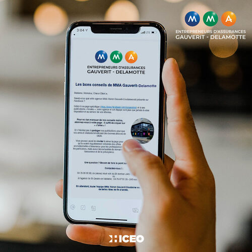 Hiceo réalise la rédaction et gère l'envoi d'email d'informations pour la société MMA Voiron