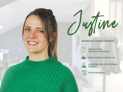 Justine, Récemment arrivée dans l'entreprise !