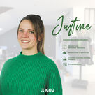 Justine, Récemment arrivée dans l'entreprise !