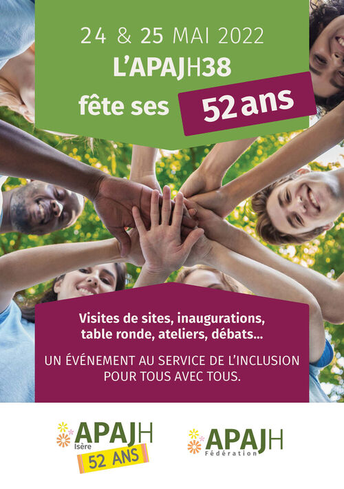 L'APAJH 38 fête ses 52 ans : inscriptions