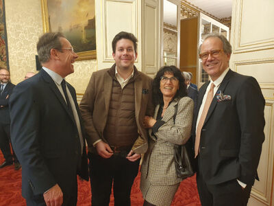 Géraldine, au Sénat pour les voeux de Dextera